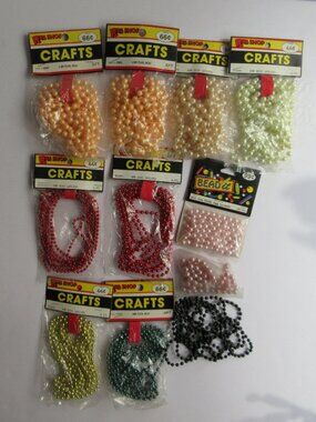 Bead Garland Lot of Assorted Colors & Sizes Christmas Wedding Shower Craft DIY